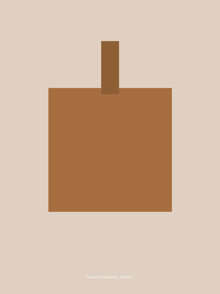 Gürteltasche Anker